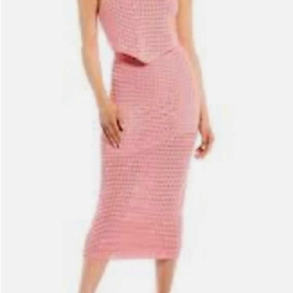 Gianni Bini Crochet Set Medium Pink NWT